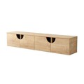 Comoda TV, Neostill, Grotte, 180x35x35 cm, Cadru: PAL MELAMINAT 100%., Stejar