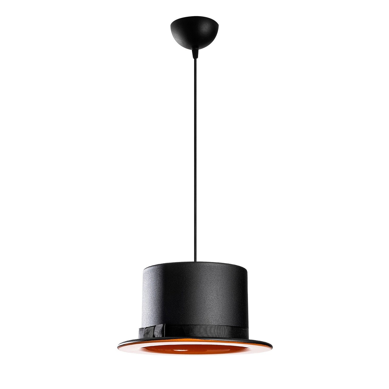 Lustra, Alby, 527ABY1690, Fier, Negru/Portocaliu - 2 | YEO