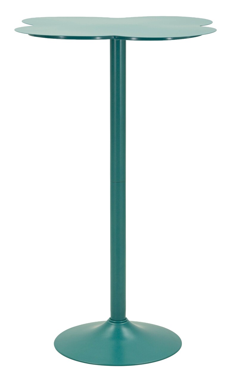 Masa de bar, Mauro Ferretti, Clox, 60x103 cm, metal, turcoaz - imagine 2