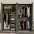 Dulap pentru haine, Hanah Home, Lucas 1600-245, 188x190x60 cm, Verde