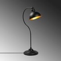 Lampa de masa, Konika - 12262, Fulgor, 19 x 29 x 58 cm, 1 x E27, 40W, negru