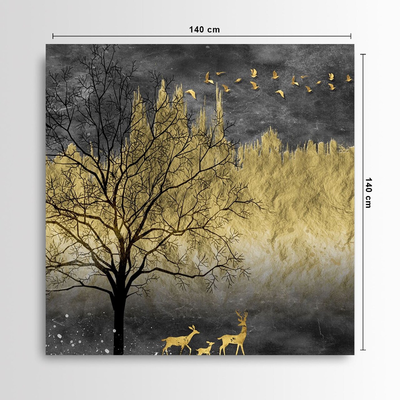 Tablou decorativ, DEV10709-140140, Cadru: 100% LEMN (Grosime: 3-4 cm), Multicolor - view 4