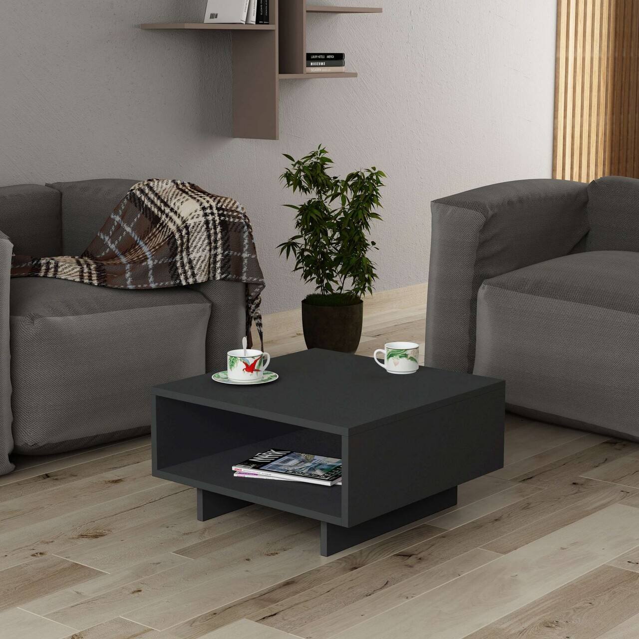 Masuta de cafea, Decortie, Hola, Antracit