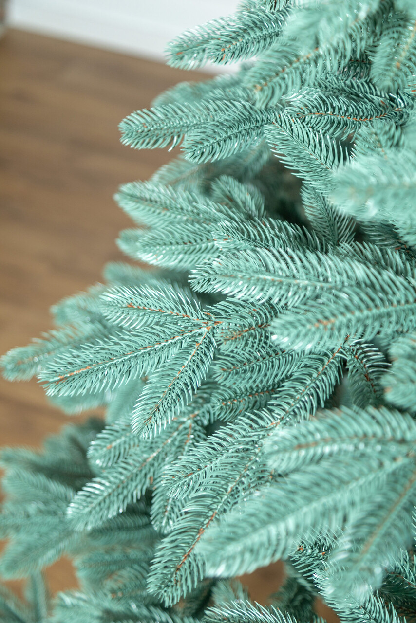 Brad artificial Christmas Deluxe by Sersimo, Laponia Select argintiu, integral 3D, 210cm — imaginea 30