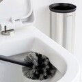 Perie de toaleta cu suport, Brabantia, Profile Brilliant Steel, 12.5x11.5x43 cm, otel, argintiu
