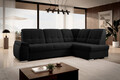Coltar extensibil dreapta 3 locuri ELTAP, RT-10FL, Sado, 272x192x95 cm, lemn/poliester, negru
