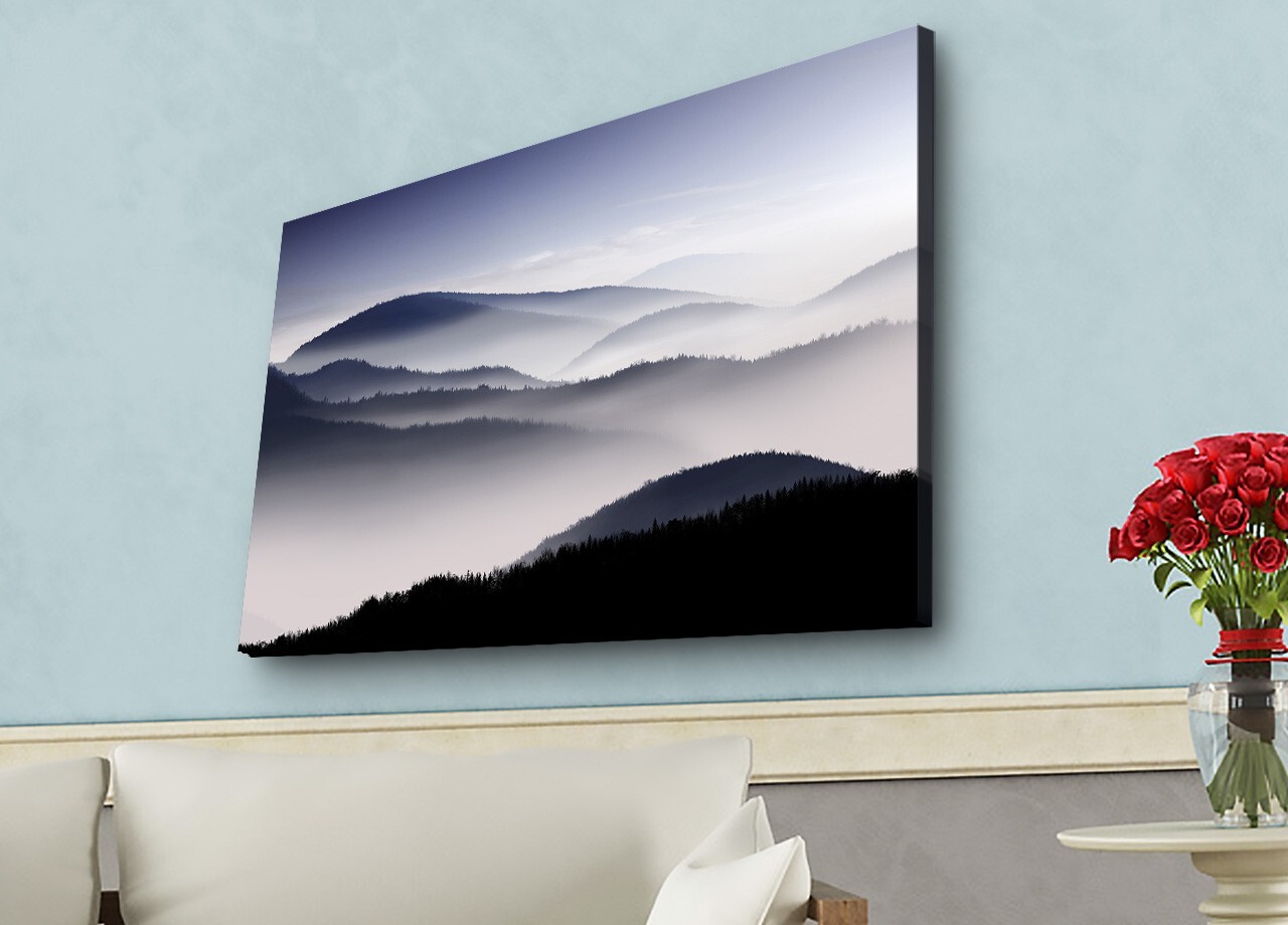 Tablou decorativ cu lumina LED, 4570HDACT-025, Dimensiune: 45 x 70 cm, Multicolor - view 2