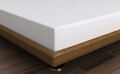 Cearceaf de pat cu elastic, 90x200 cm, 100% bumbac ranforce, Patik, White, alb