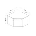 Dulap multifunctional, Hanah Home, Kale, 74x45x44 cm, Antracit