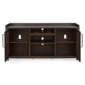 Comoda TV, Starmore, L.178 l.46 H.89, metal/lemn/sticla, maro