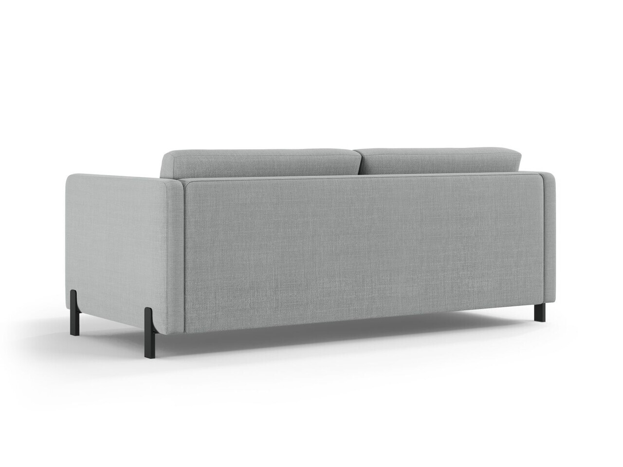 Canapea extensibila 3 locuri, Gloria, Micadoni Home, 206x102x88 cm, tesatura structurata, gri deschis — imaginea 5