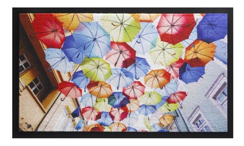 Covoras de intrare Balad Umbrella, Decorino, 45×75 cm, poliamida, multicolor Decorino