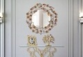 Oglinda decorativa, Mauro Ferretti, Brush, Ø 82 x 4 cm, fier/mdf,sticla, multicolor