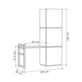 Pantofar, Decortie, Mello, 109x149x39 cm, Stejar / Antracit