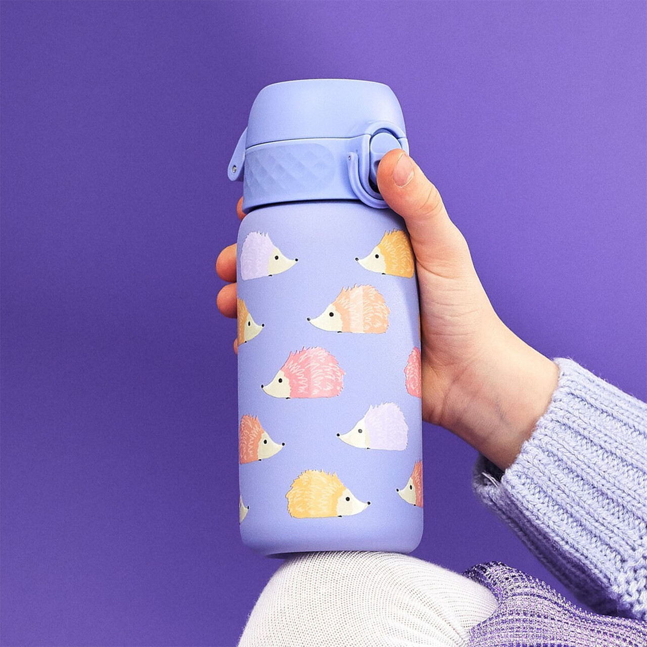Sticla apa pentru copii, inox, 320ml, Hedgehogs - Ion8 - imagine 6