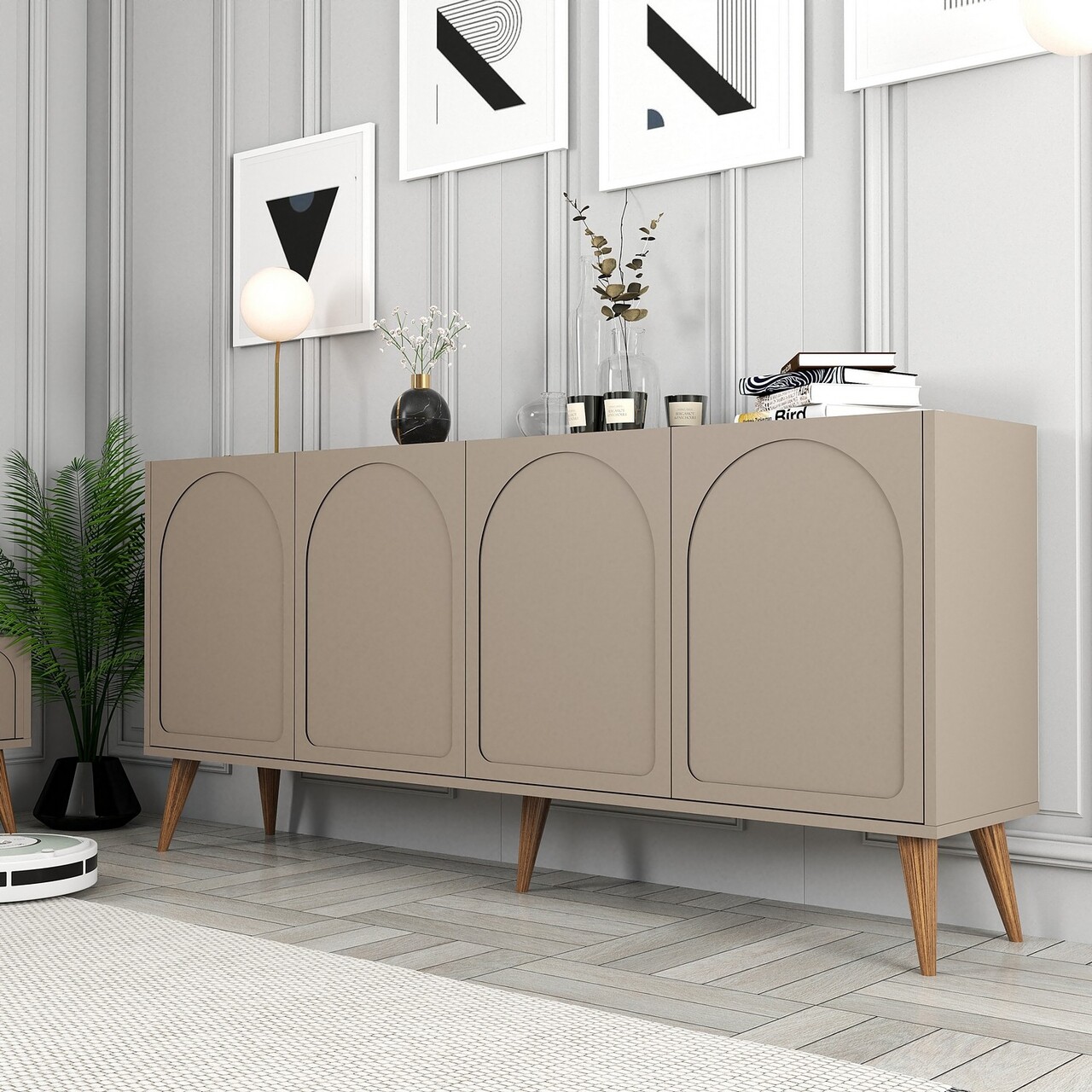 Consola, Hanah Home, Lyon 81, 180x81x35 cm, Atlas / Nuc - view 4