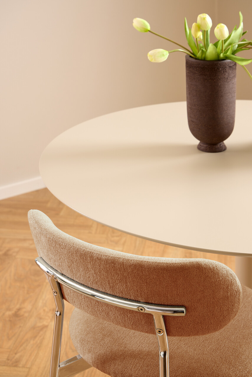 Scaun Lyric, Actona, 47x53.5x79 cm, poliester/otel, teracota - view 5