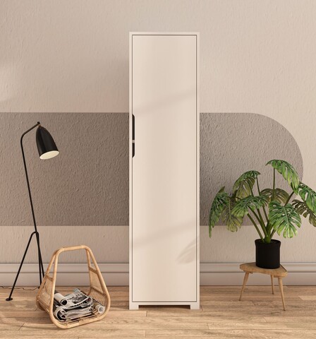 Dulap pentru haine, Hanah Home, Flora 47, 47x183x45 cm, PAL, Alb