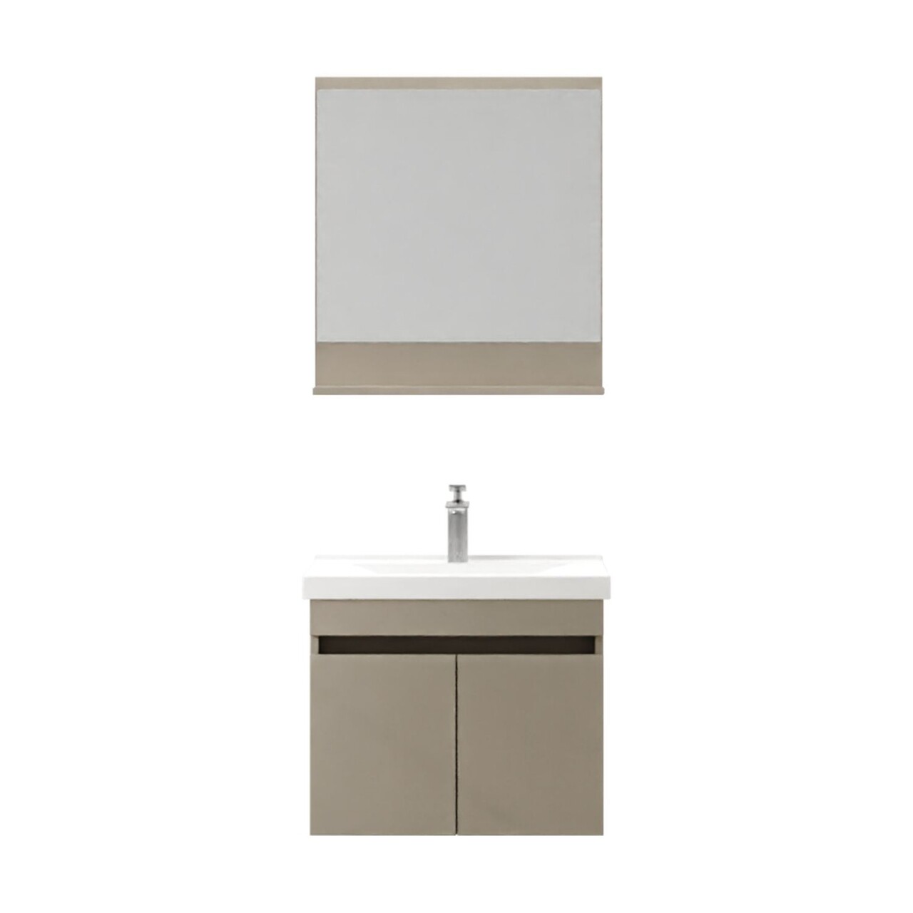 Set mobilier de baie (2 piese), Hanah Home, Pace 65, Latte - view 4