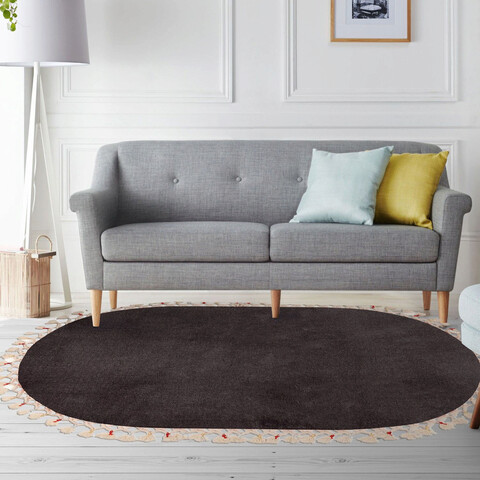 Covoraș de baie, alanur home, 1260, 100x200 cm, fibre acrilice, antracit