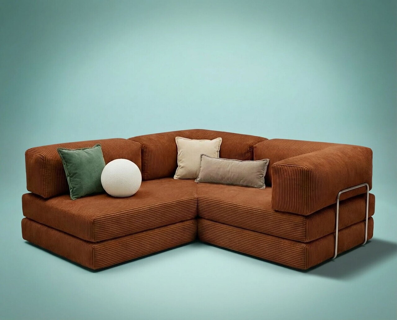 Coltar, Atelier del Sofa, 118FVL1401, Tesatura plus reiata, Caramiziu - view 10