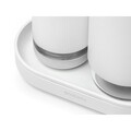 Set dozator sapun / detergent lichid 2 piese, Brabantia, SinkStyle Mineral, 14x9.5x15.7 cm, 220 ml, otel, alb