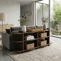 Consola, Hanah Home, Flusso, 170x65x30 cm, PAL, Maro