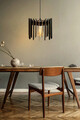 Lustra, FullHouse, 390FLH1554, MDF, Negru