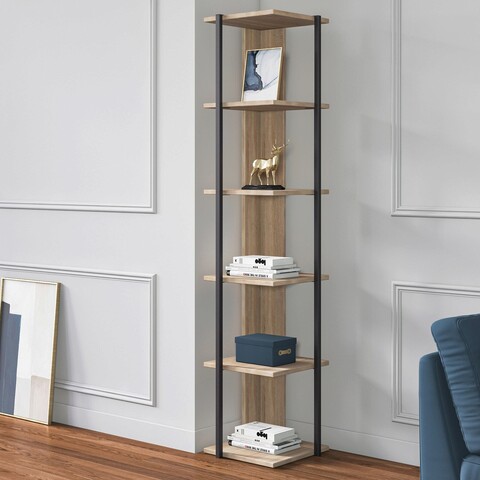 Corp biblioteca, minima, furba, 35x170x35 cm, stejar