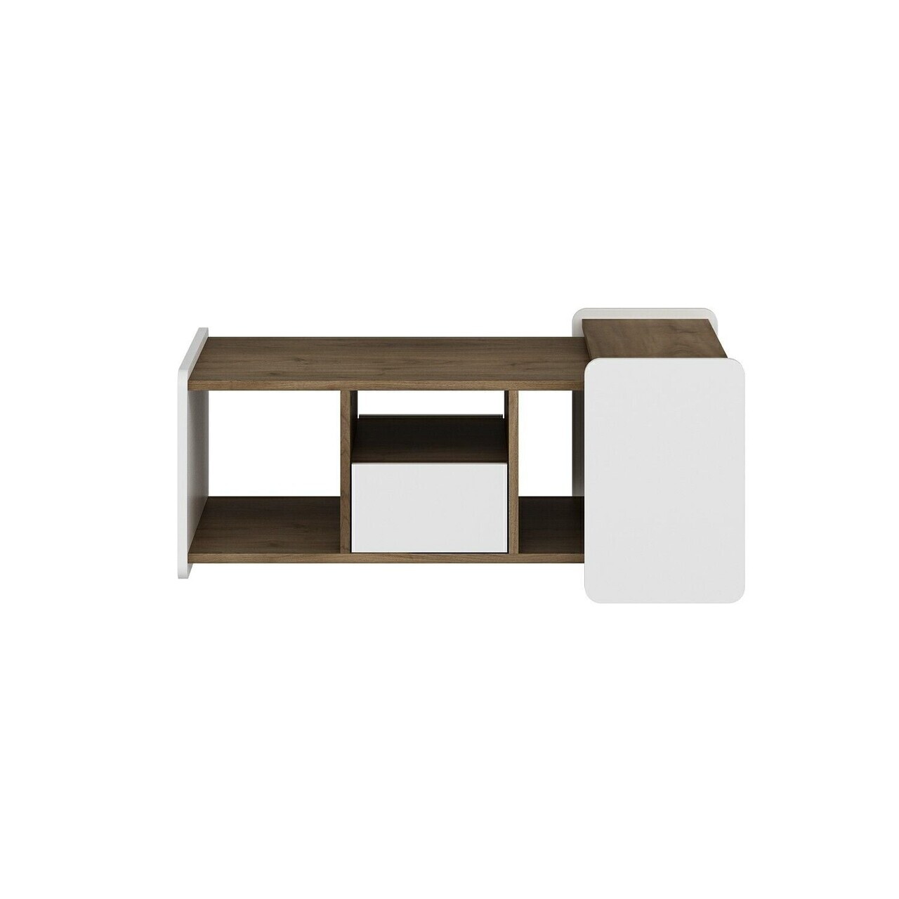 Masuta de cafea, Hanah Home, Viya, 94.3x39.45x60.69 cm, Alb / Deschis — imaginea 5