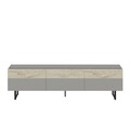 Comoda TV, Inarch, Sign, Gri / Travertin