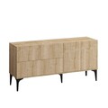 Consola, Emerald, Tress, 150x75x35 cm, PAL, Stejar / Negru