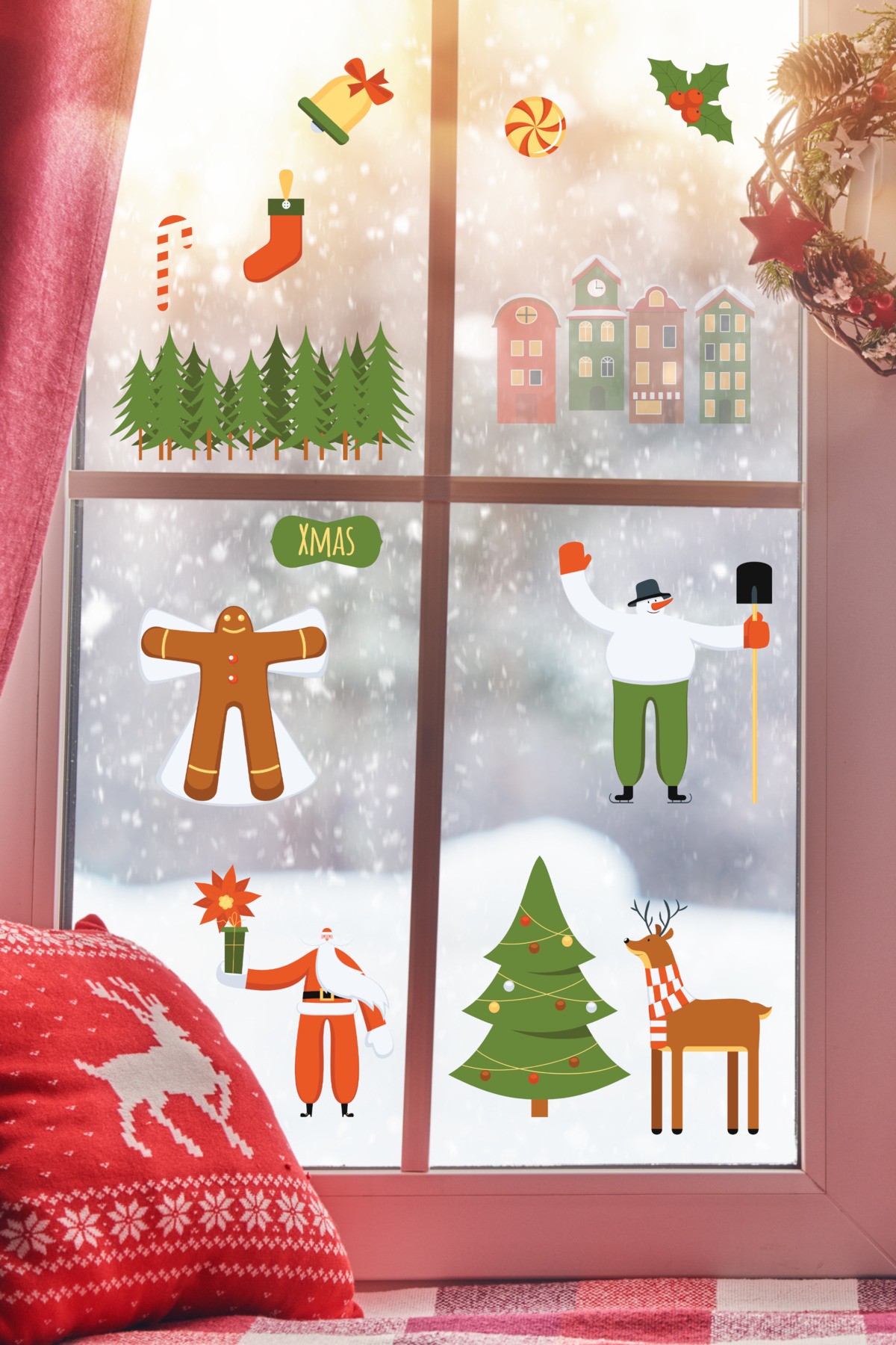 Sticker decorativ, 409021, Dimensiune: 40 x 100 cm, Multicolor