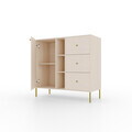 Comoda ADRK, Tili 1D 3S 3P, 100.2x40.8x95 cm, PAL laminat, bej