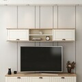 Comoda TV, Hanah Home, Marlo, 183x34x31 cm, Coș adânc