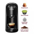 Espressor 4 in 1 Amata, Beper, 1400W, 29x12x26 cm, negru