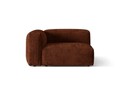 Modul stanga pentru canapea, 1 loc, Martina-212, Micadoni Home, 121x106x75 cm, velur, caramiziu