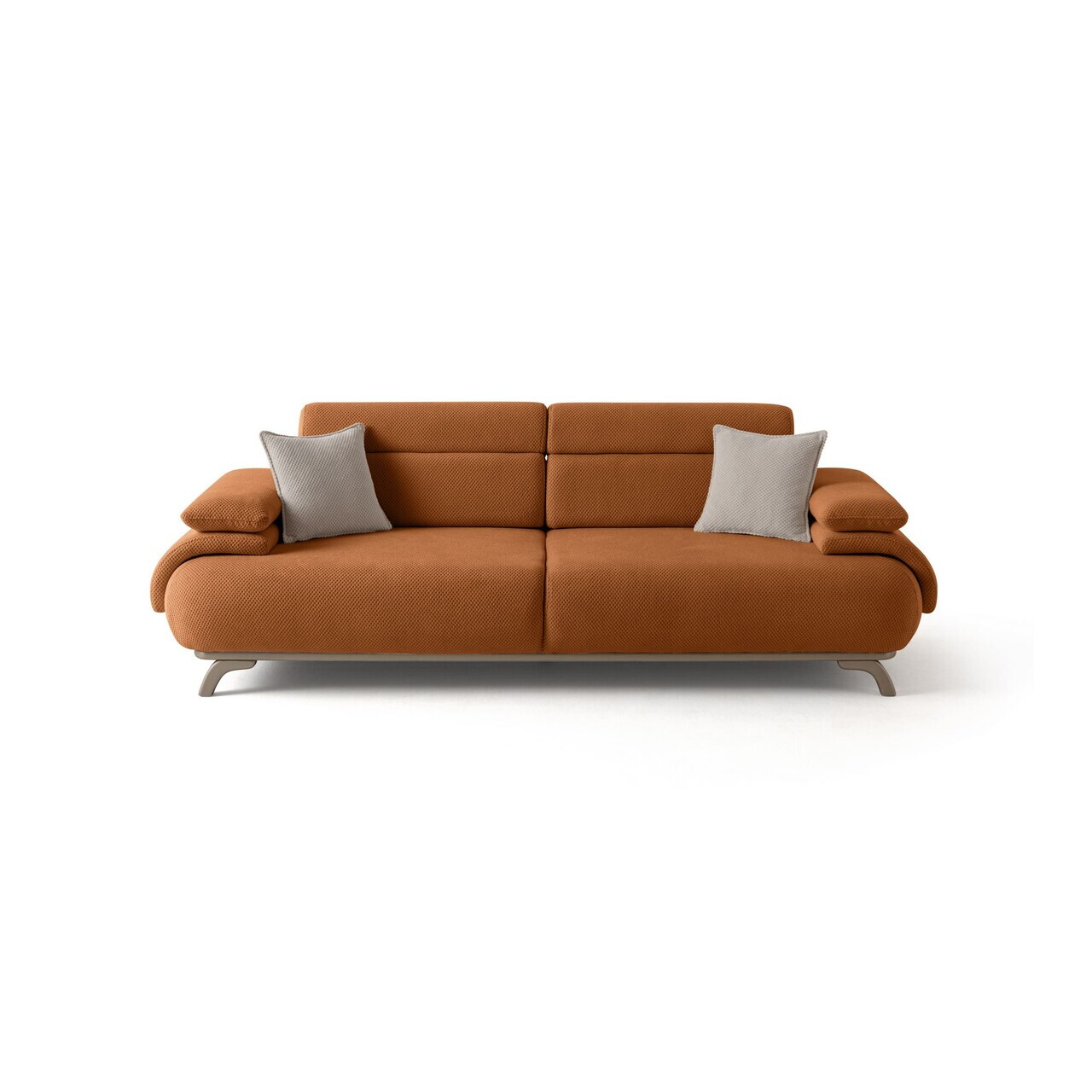 Canapea 3 locuri, Atelier del Sofa, 752EST1144, Lemn de carpen/PAL melaminat, Caramiziu - view 10