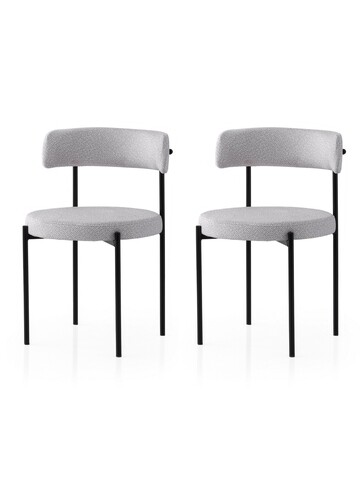 Set scaune 2 piese, Nmobb, Gını, Gri inchis