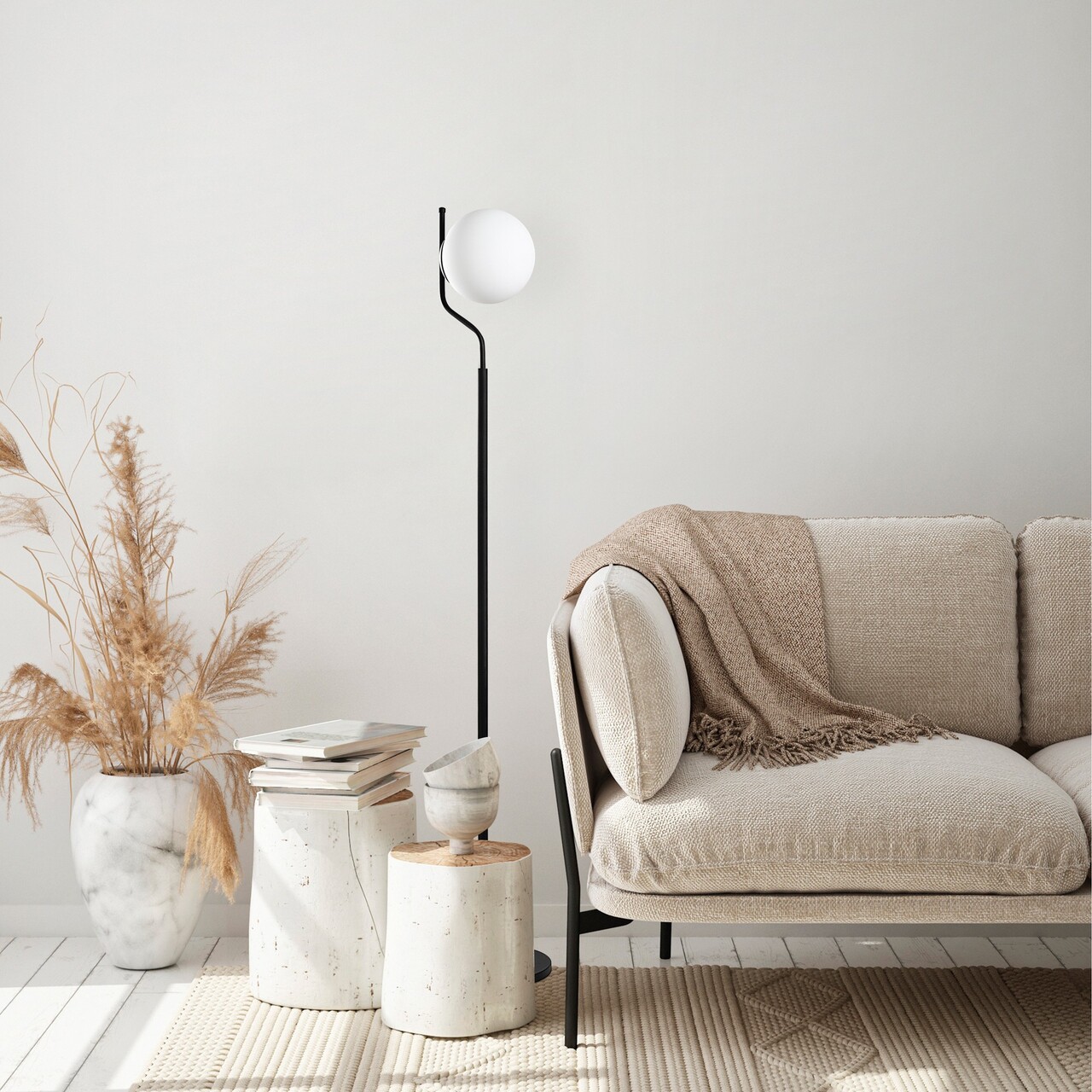 Lampadar, L'essentiel Maison, 521SHN2258, Negru - view 2