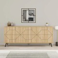 Consola, Decortie, Dune 183, 184x77.4x35 cm, Stejar