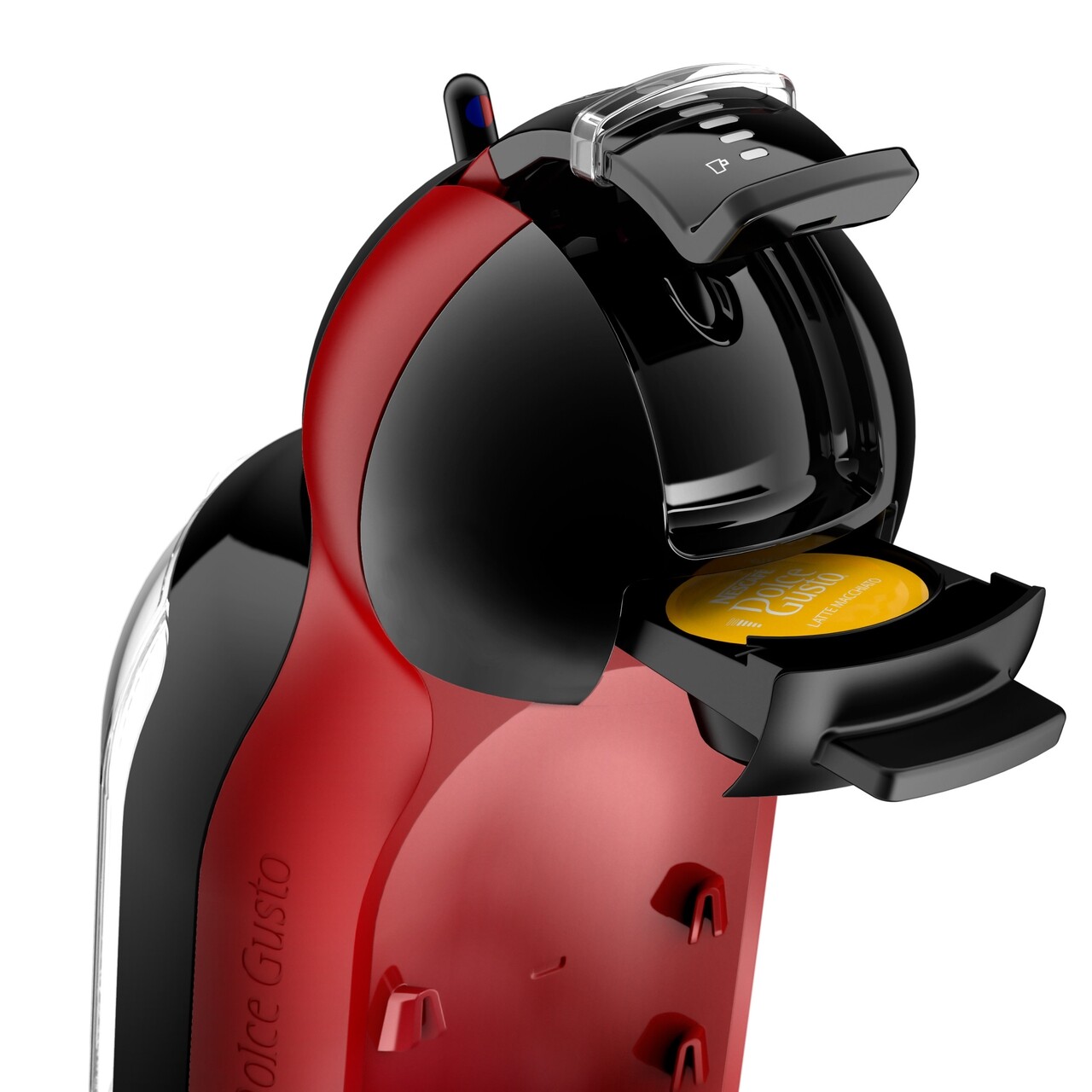 Espressor, Krups, Dolce Gusto Mini Me, 1500 W, 15 Bari, Capacitate Rezervor 0.8 L, Rosu/negru