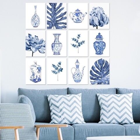 Set 12 tablouri decorative, 12mdf05, lulu, 15x20 cm, plastic