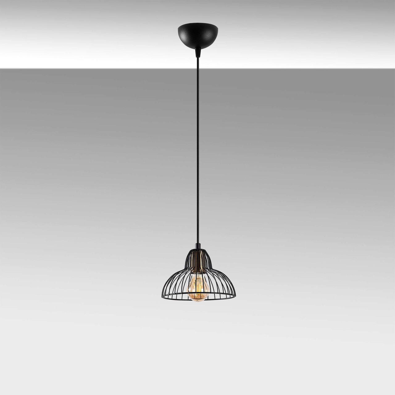 Lustra, Fulgor, 942FLG1433, Metal, Negru/Maro antic - 2 | YEO
