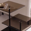 Set masuta de cafea, Neostill, Elegante 2, Negru/Bronz