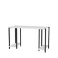 Birou, Retricy, Academy, 125.2x60x73.8 cm, PAL, Alb/Negru