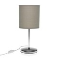 Lampa de masa Cara, Versa, 13 x 29.5 cm, metal, gri deschis