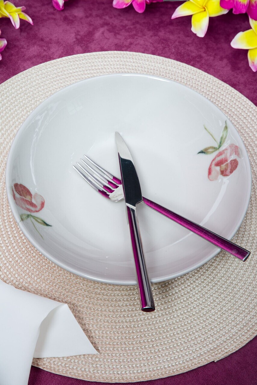 Set de boluri pentru salată, Hermia, 858CMR1508, Portelan, Multicolor - view 5