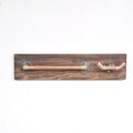 Raft de perete, Evila Originals, COP012, 60x14x8 cm, Aur roz / Nuc