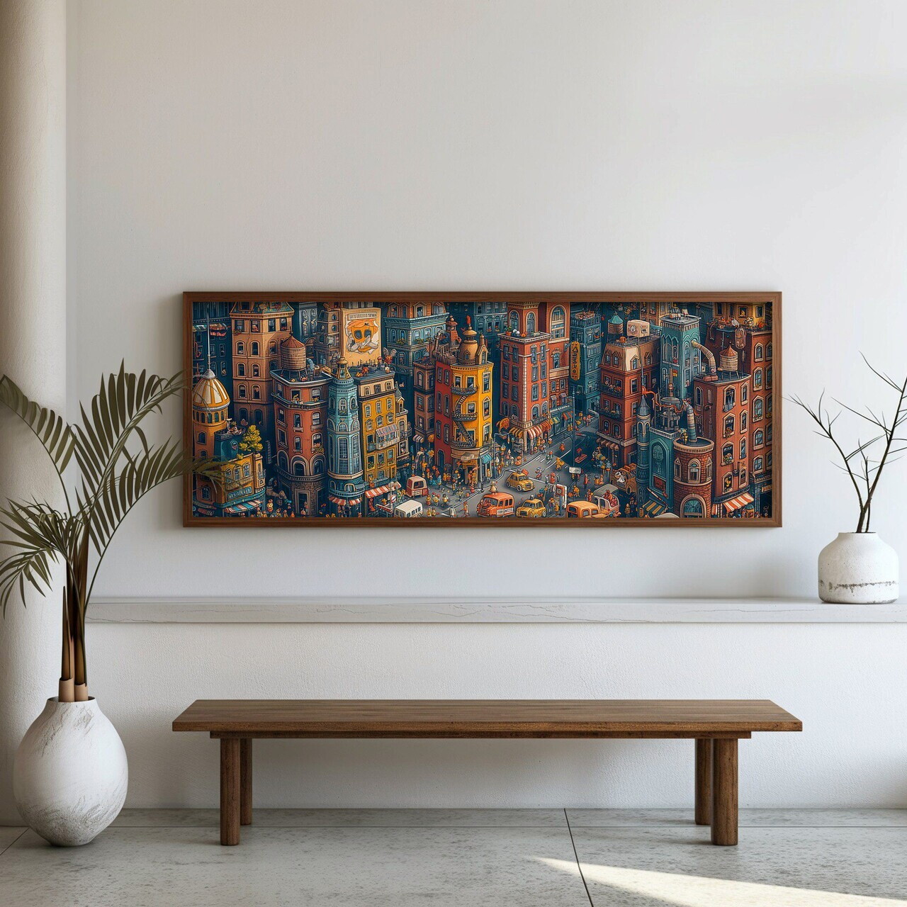 Tablou decorativ, FAH076-150, MDF, Lemn masiv, Multicolor